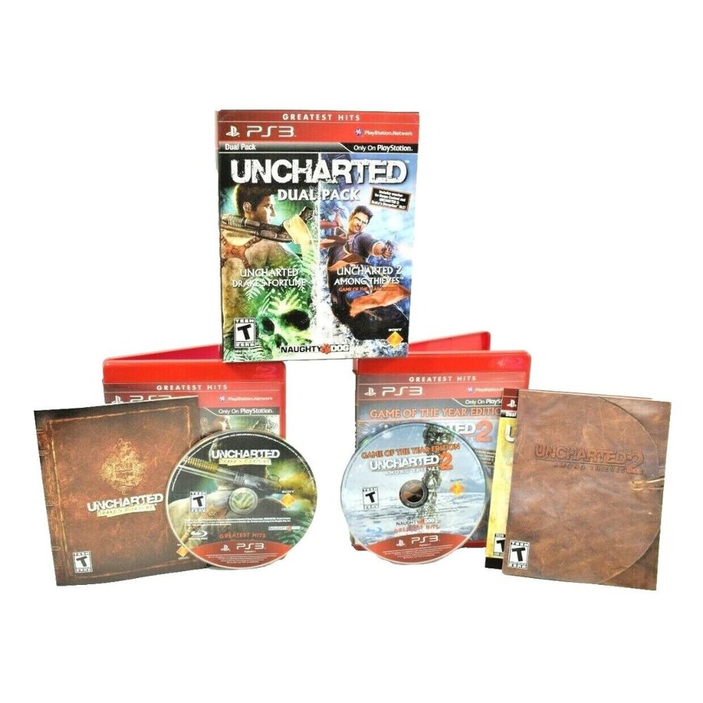 Naughty Dog Uncharted 1 and 2 Dual Pack Sony PlayStation 3, 2011